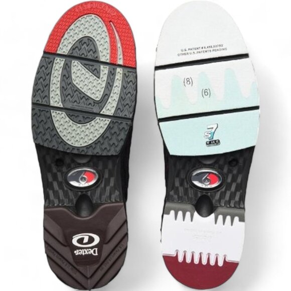 NWT Dexter Mens Size 8 THE C9 Knit BOA Black Red Black Bowling Shoes - Picture 14 of 15